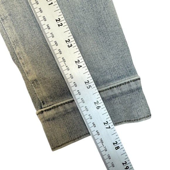 Athleta Light Blue Denim Jean Jacket Womens Size Small - Picture 6 of 7